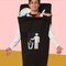 Funny Trash Can Adult Costume Tunic for Halloween Parties and Environmental Themes